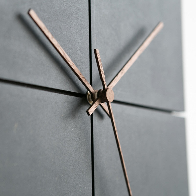 Nordic Minimalist Black Wall Clocks