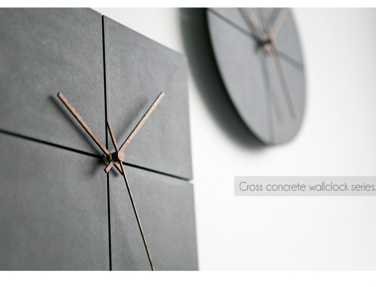 Nordic Minimalist Black Wall Clocks